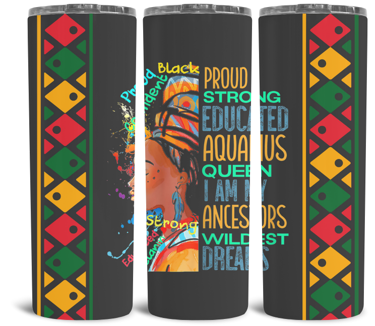 Black Queen Sublimation Tumblers - Various Designs