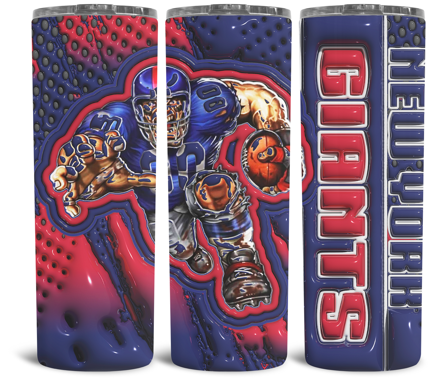 3D NFL Style Tumbler