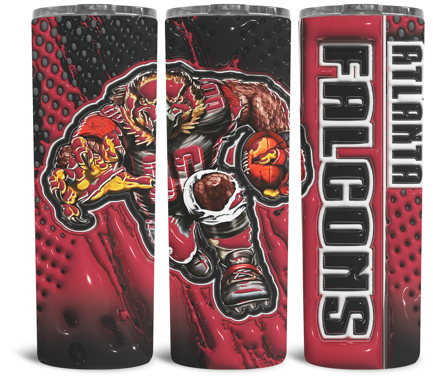 3D NFL Style Tumbler