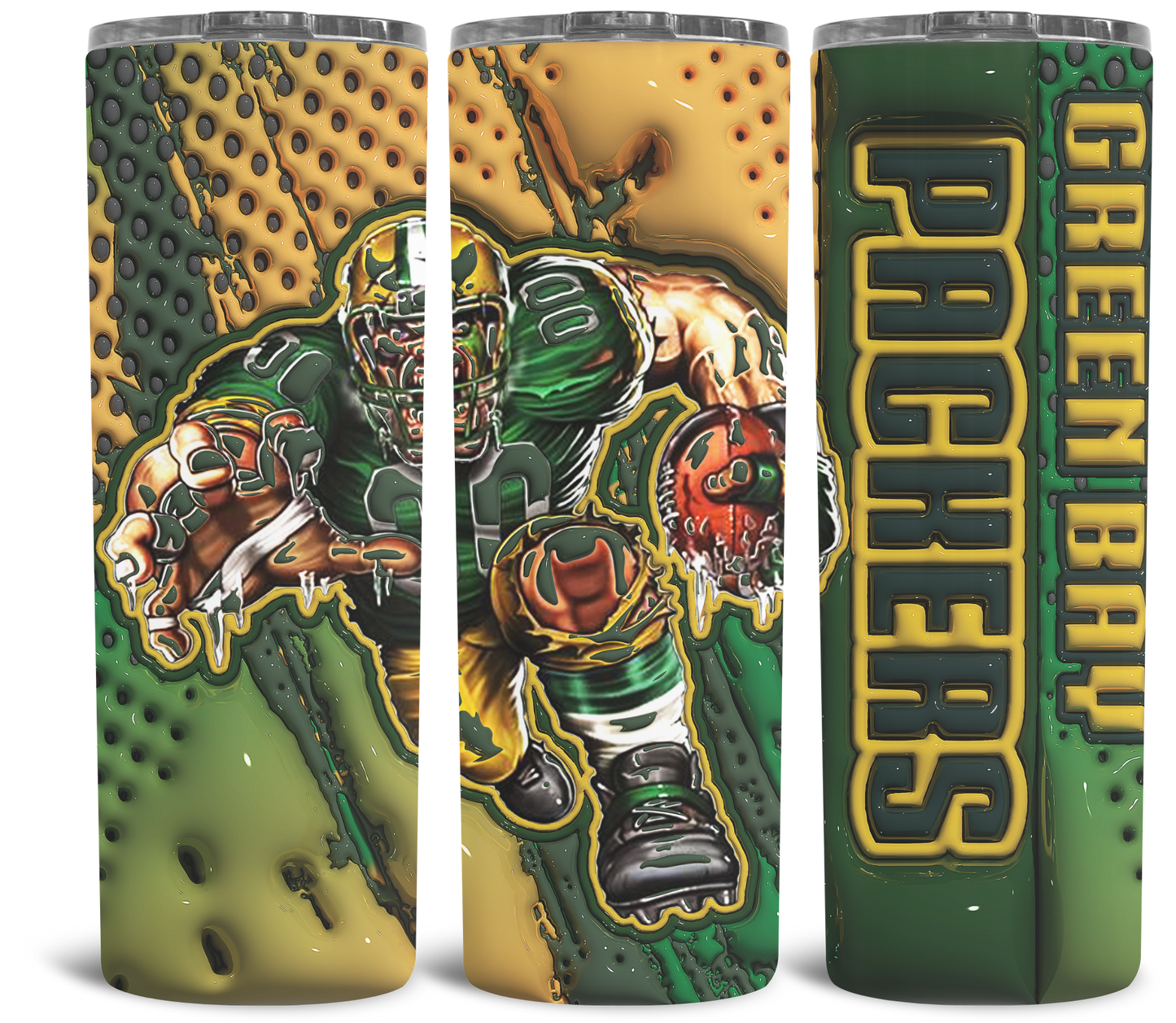 3D NFL Style Tumbler