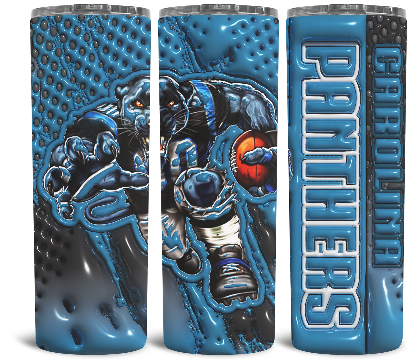 3D NFL Style Tumbler