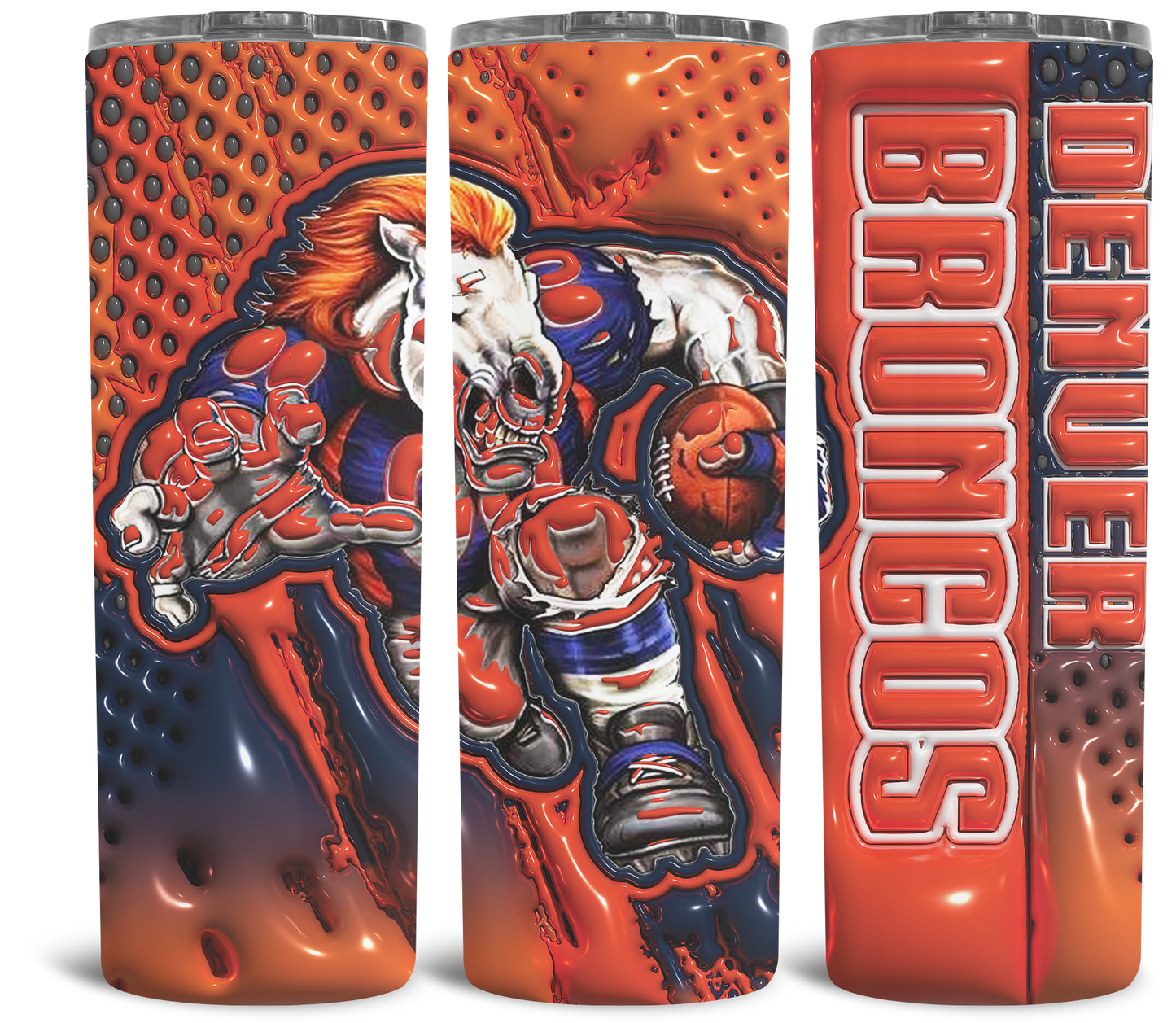 3D NFL Style Tumbler