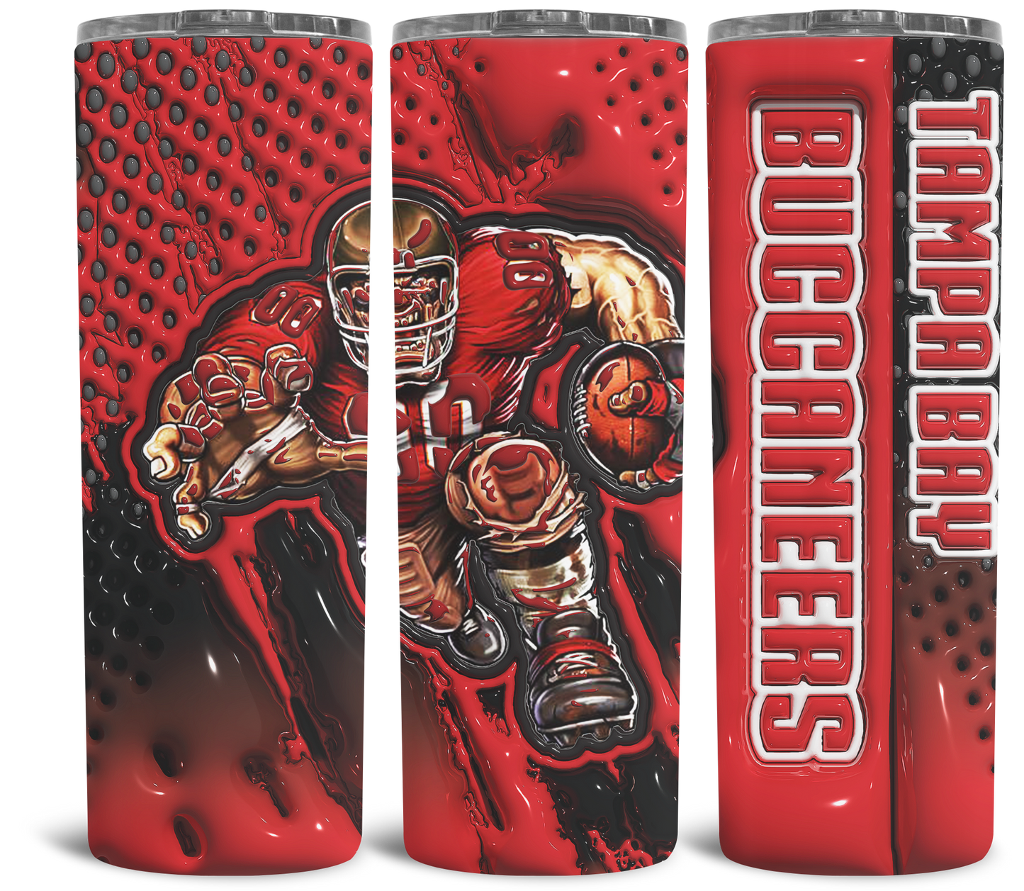 3D NFL Style Tumbler