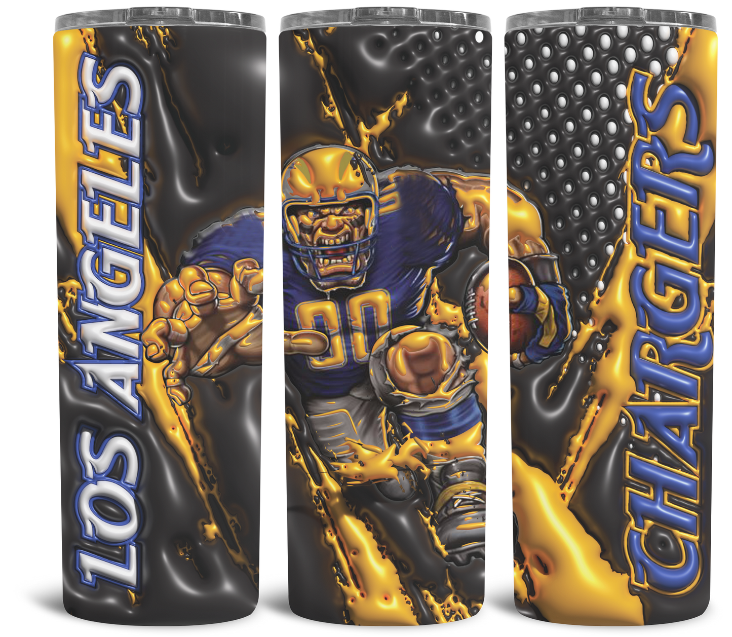 3D NFL Style Tumbler