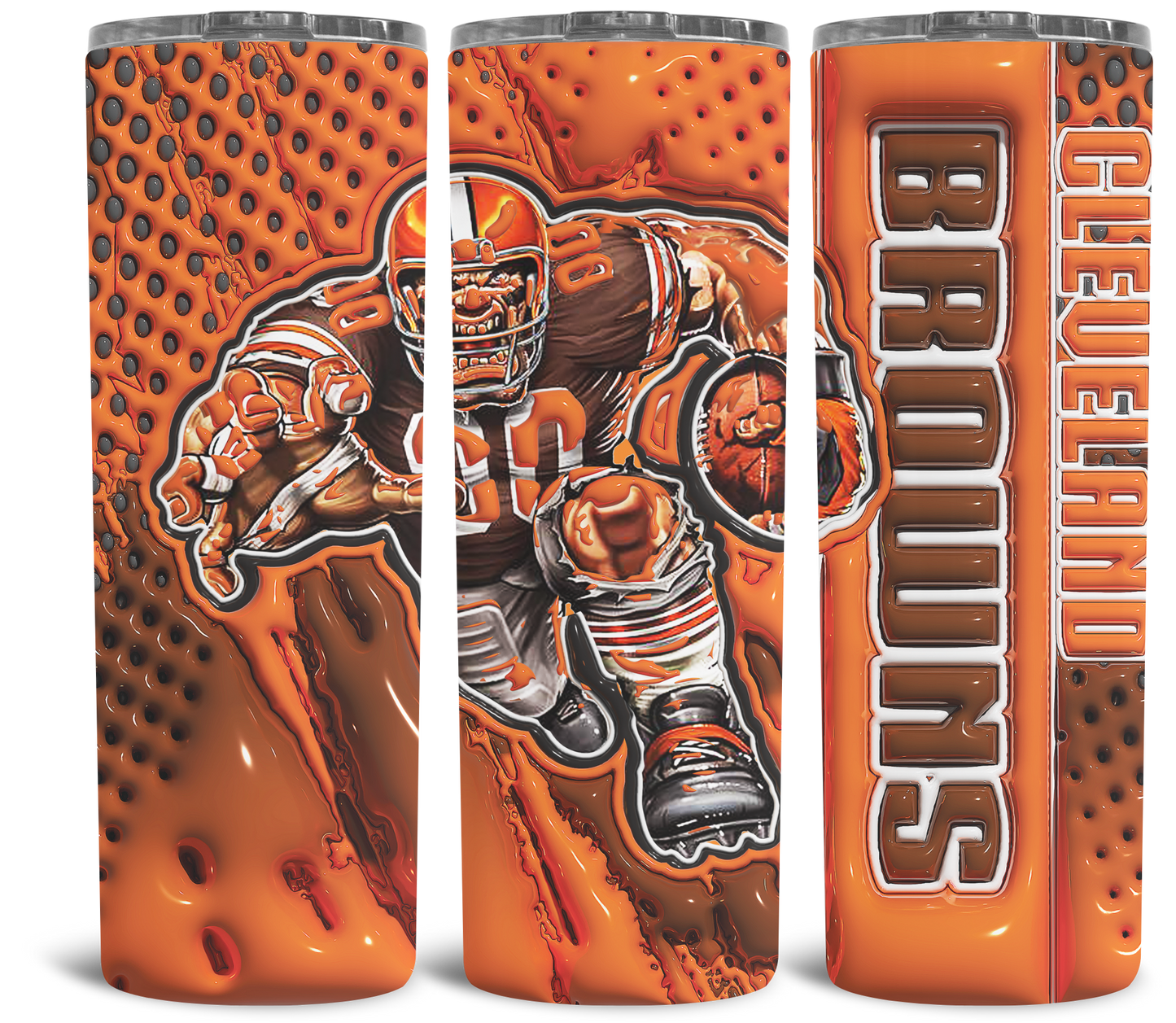 3D NFL Style Tumbler